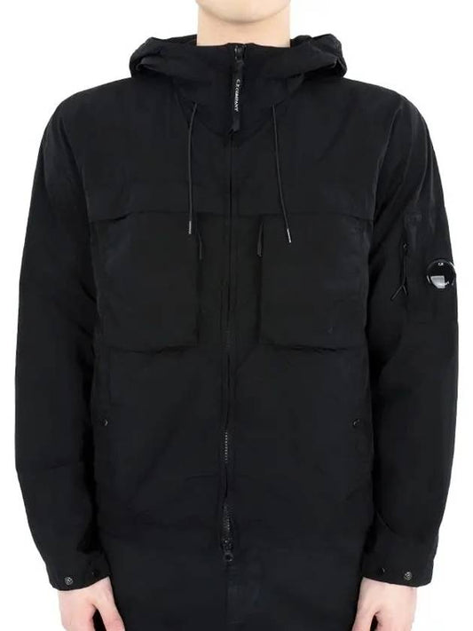 Chrome R Hooded Jacket Black - CP COMPANY - BALAAN 2