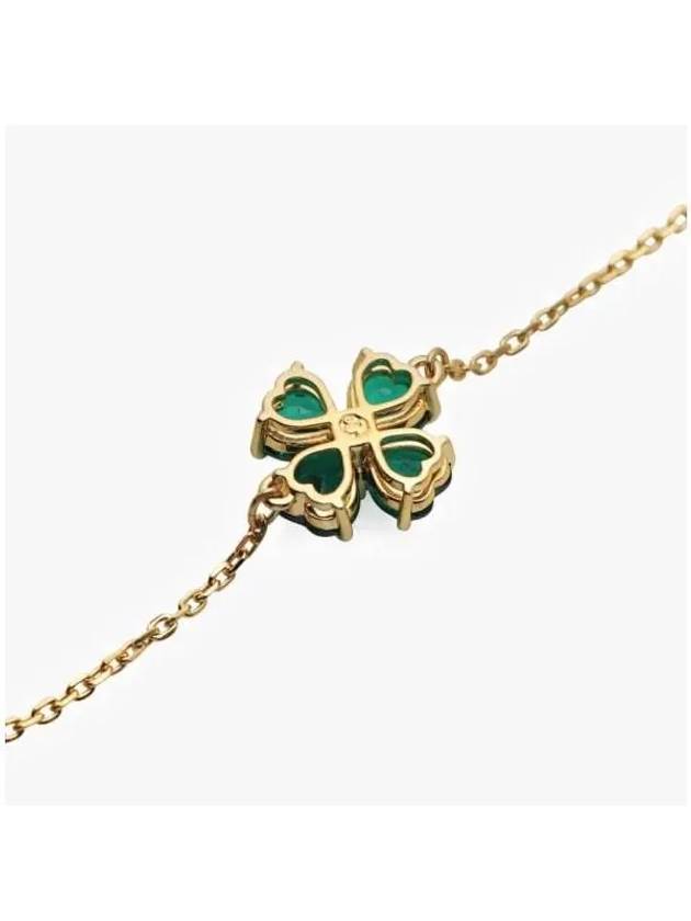 Idyllia Clover Charm Bracelet Gold Green - SWAROVSKI - BALAAN 5