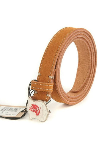 Crack Skinny Leather Belt Brown - DSQUARED2 - BALAAN 1