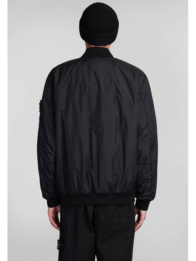 Reps R NY Bomber Jacket Black - STONE ISLAND - BALAAN 4