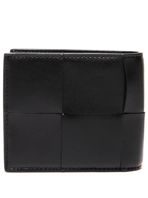 Intrecciato Cassette Half Wallet Black - BOTTEGA VENETA - BALAAN 3