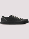 Tabi Canvas Low Top Sneakers Black - MAISON MARGIELA - BALAAN 34