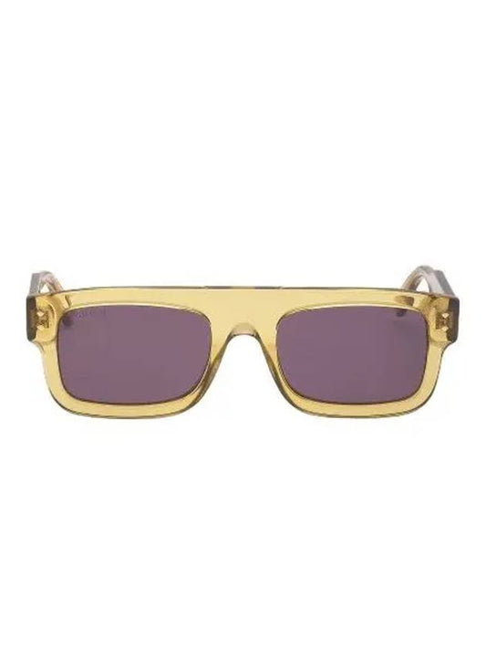 square frame sunglasses yellow glasses - GUCCI - BALAAN 1
