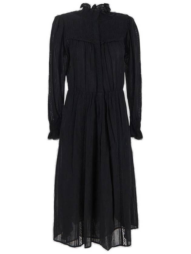 Women's Imany Midi Dress Black - ISABEL MARANT ETOILE - BALAAN 1