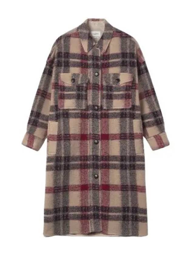 Pontage check coat beige - ISABEL MARANT - BALAAN 1