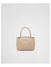 Leather Hand Mini Bag Beige - PRADA - BALAAN 2