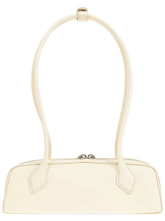 Le Tekel Small Leather Shoulder Bag Light Yellow - ALAIA - BALAAN 4