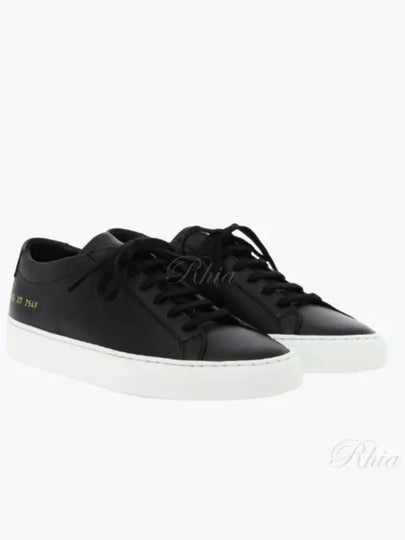 Achilles White Sole Low Top Sneakers Black - COMMON PROJECTS - BALAAN 2