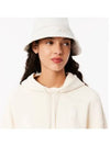 Women s Tennis Ball Badge Garment Dying Hood Cream - LACOSTE - BALAAN 1