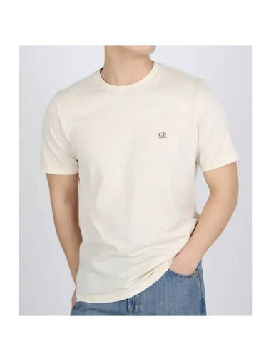 30/1 Jersey Goggle Short Sleeve T-Shirt Beige - CP COMPANY - BALAAN 1