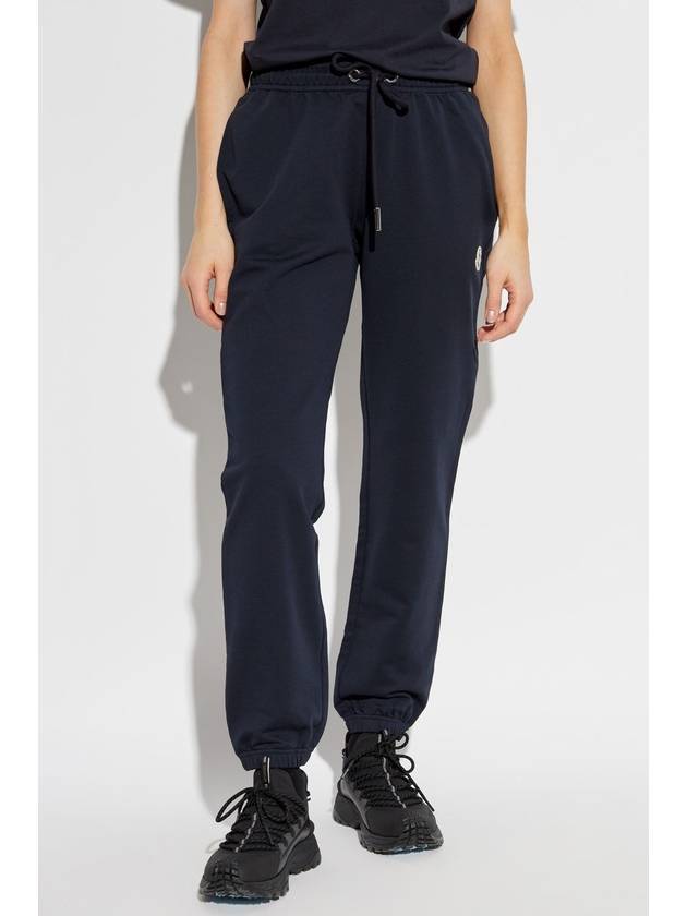 Moncler Sweatpants With Logo, Women's, Navy Blue - MONCLER - BALAAN 3