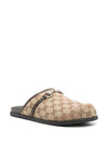 Men s Horsebit GG Canvas Slippers Beige - GUCCI - BALAAN 3