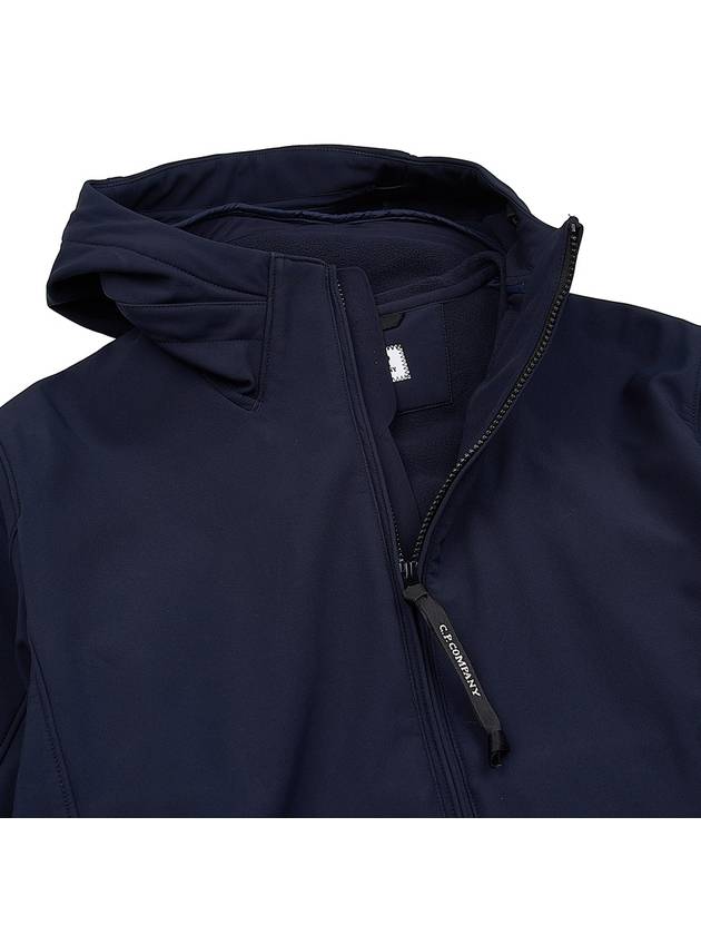 Lens Wappen Patch Zip Up Hoodie Navy - CP COMPANY - BALAAN 9