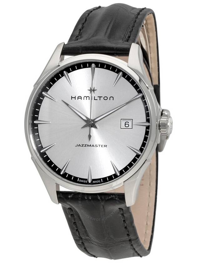 Men's Jazzmaster Gent Watch Silver Black - HAMILTON - BALAAN 2