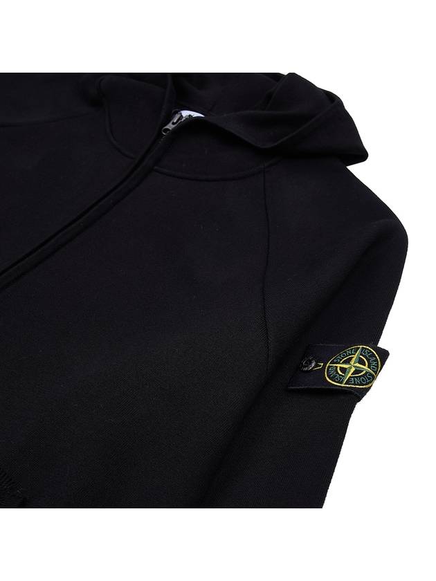 Wappen Patch Cotton Hooded Jacket Black - STONE ISLAND - BALAAN 9