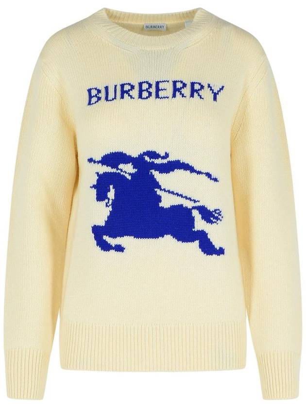 Burberry Cream Wool Blend Sweater - BURBERRY - BALAAN 1