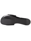 Carlyle Satin Flat Slippers Black - SAINT LAURENT - BALAAN 6