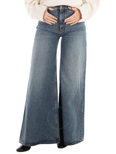 Chloe Ladies Faded Denim Wide-Leg Jeans, (Brand Size 36 (US Size 4) - CHLOE - BALAAN 1