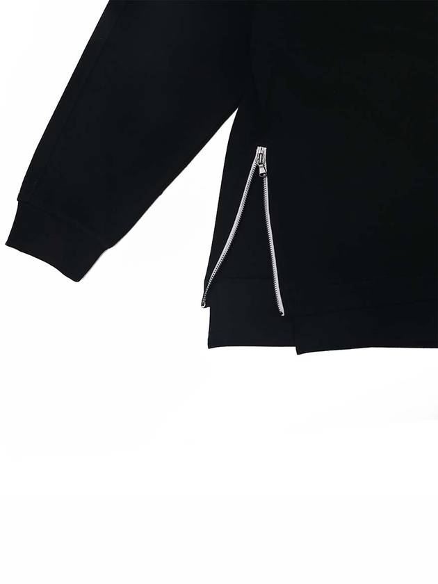 Side Zipper Sweatshirts Black - THE GREEN LAB - BALAAN 7