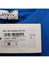 TS0005 J207 222 Cuff Logo Embroidered Short Sleeve TShirt Blue - LANVIN - BALAAN 4