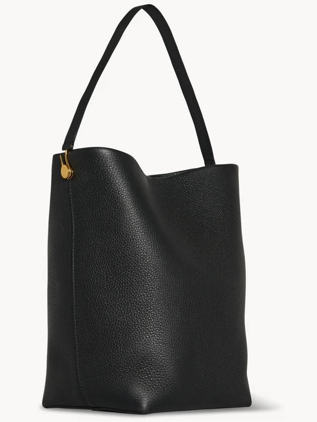 NS Tote Hook Leather Medium Black - THE ROW - BALAAN 4