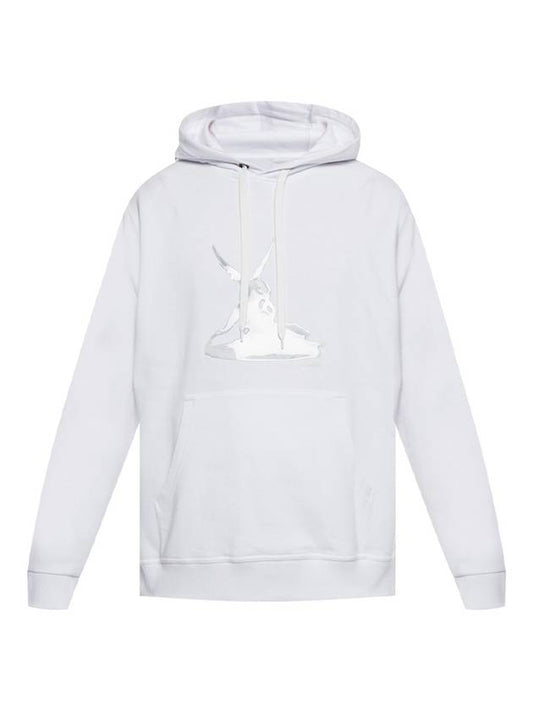 Cupid Print Cotton Hood White - BURBERRY - BALAAN 1