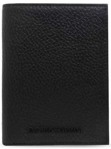 Emporio Armani Folding Card Case, Men's, Black - EMPORIO ARMANI - BALAAN 1