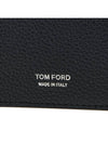 Men's T Line Leather Card Wallet Midnight Blue - TOM FORD - BALAAN 7