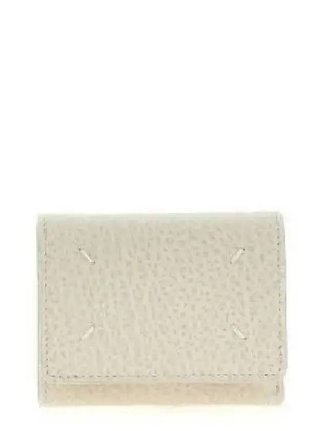 Zip Compact Tri-Fold Half Wallet Ivory - MAISON MARGIELA - BALAAN 2