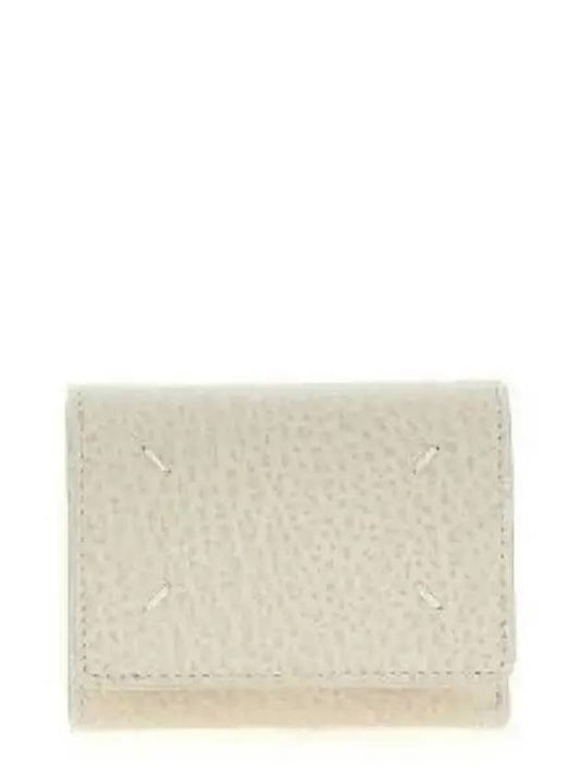 Zip Compact Tri-Fold Half Wallet Ivory - MAISON MARGIELA - BALAAN 2