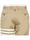 Diagonal Unconstructed Chino Straight Pants Beige - THOM BROWNE - BALAAN 8