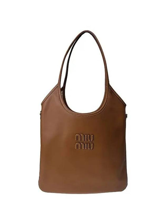 Ivy leather tote bag camel 5BG231 - MIU MIU - BALAAN 1