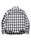 Classic Smile Logo Layered Check Shirt White - BLACKBLOND - BALAAN 3