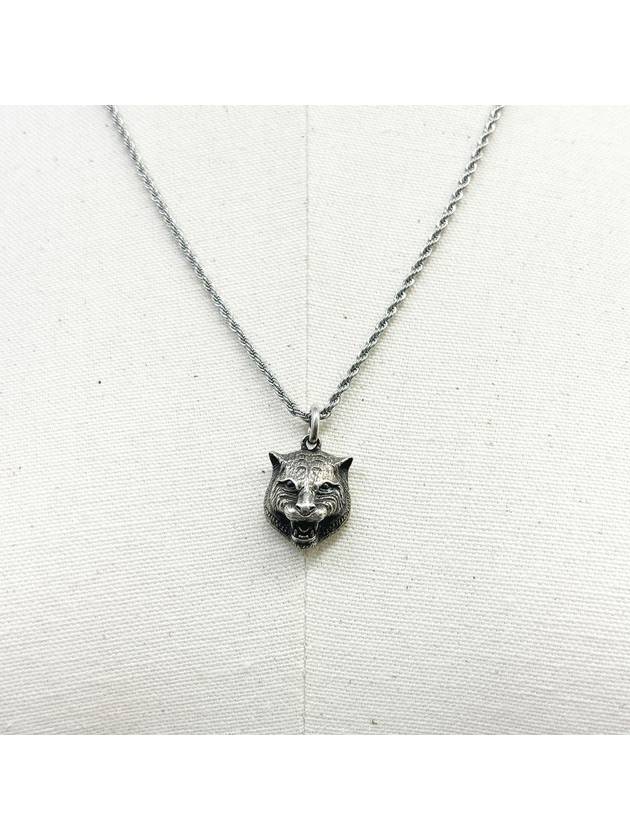 Felinhead black nickel necklace pendant 4AGUA2289 - GUCCI - BALAAN 5