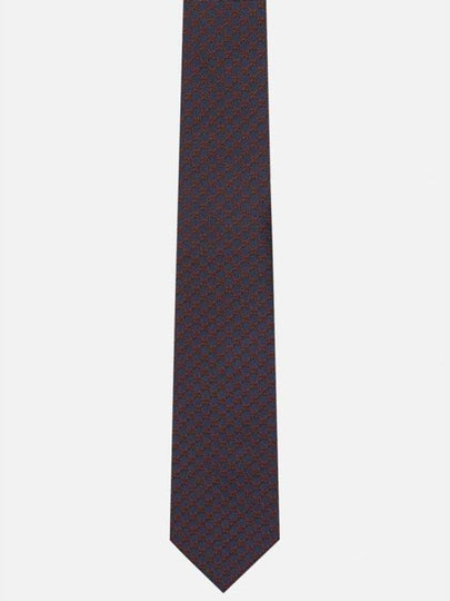 GG Silk Jacquard Neck Tie Navy Red - GUCCI - BALAAN 2