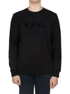 VPC Logo Crew Neck Sweatshirt Black - A.P.C. - BALAAN 3