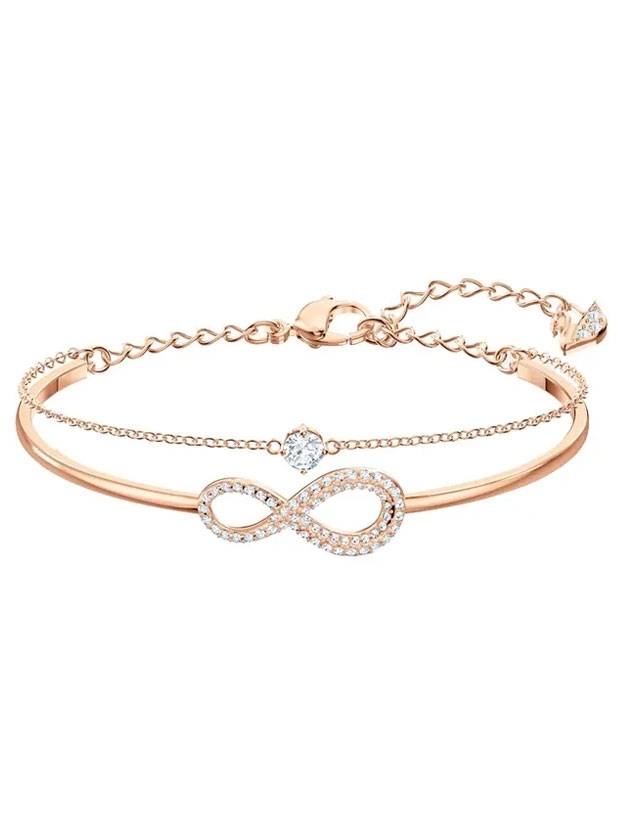 Infinity Chain Bangle Bracelet Rose Gold - SWAROVSKI - BALAAN 1