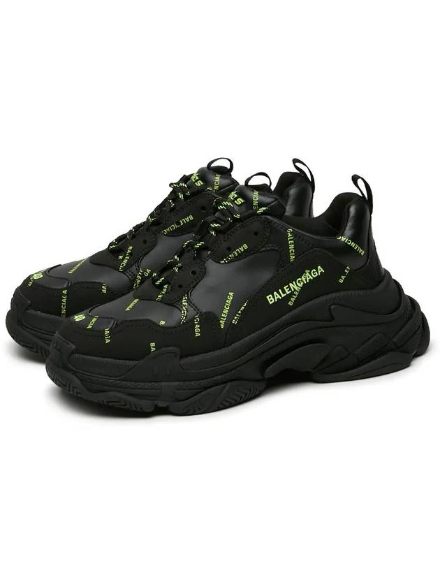 All Over Triple S Low Top Sneakers Black - BALENCIAGA - BALAAN 2