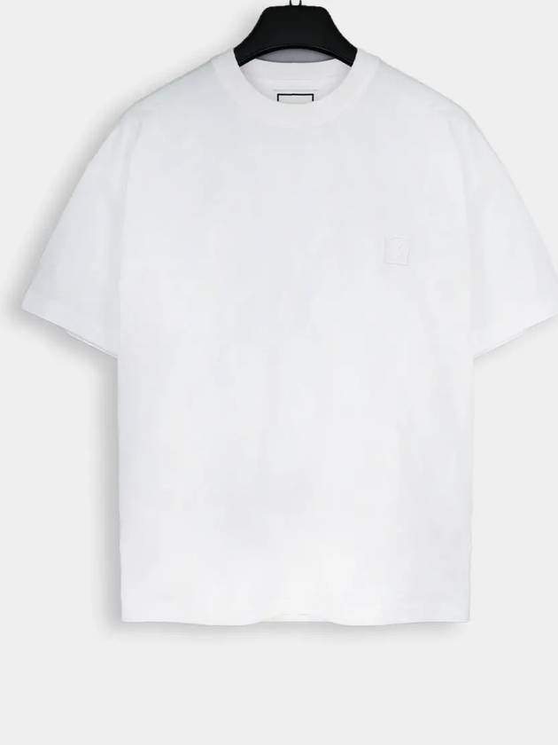Jellyfish Bag Logo Cotton Short Sleeve T-Shirt White - WOOYOUNGMI - BALAAN 4