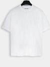 Luminous Back Logo Short Sleeve T-Shirt White - WOOYOUNGMI - BALAAN 4