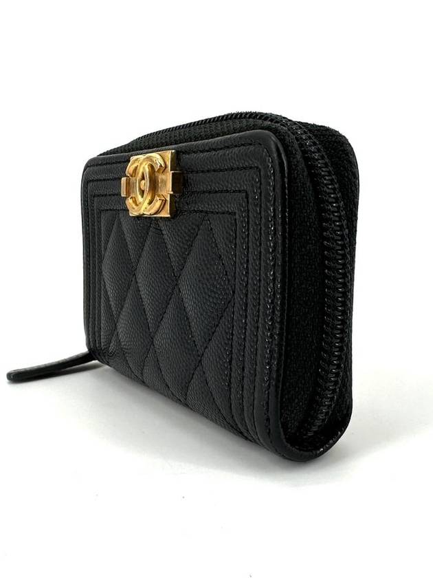 Boy Caviar Gold Card Wallet Zipper Doll - CHANEL - BALAAN 4