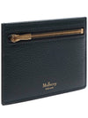 Classic Grained Leather Zipped Card Holder Green - MULBERRY - BALAAN 4