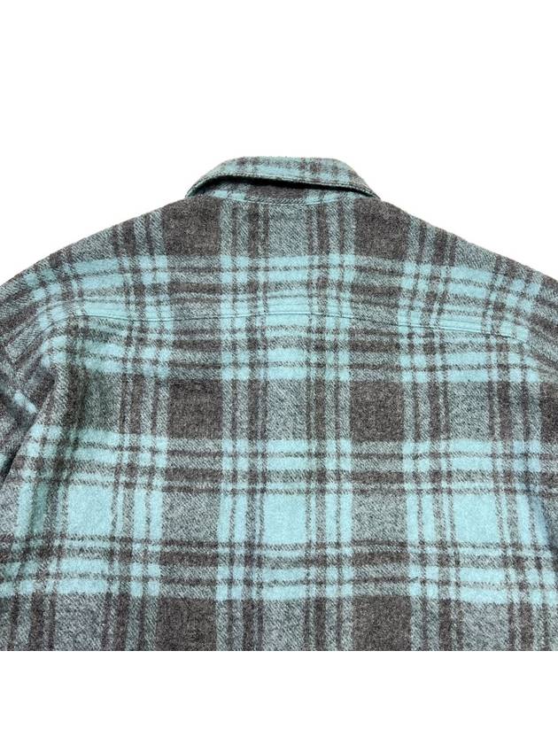 Men s Check Wool Long Sleeve Shirt - AMI - BALAAN 6