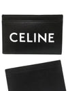 Lettering Logo Printing Card Wallet Black - CELINE - BALAAN 3