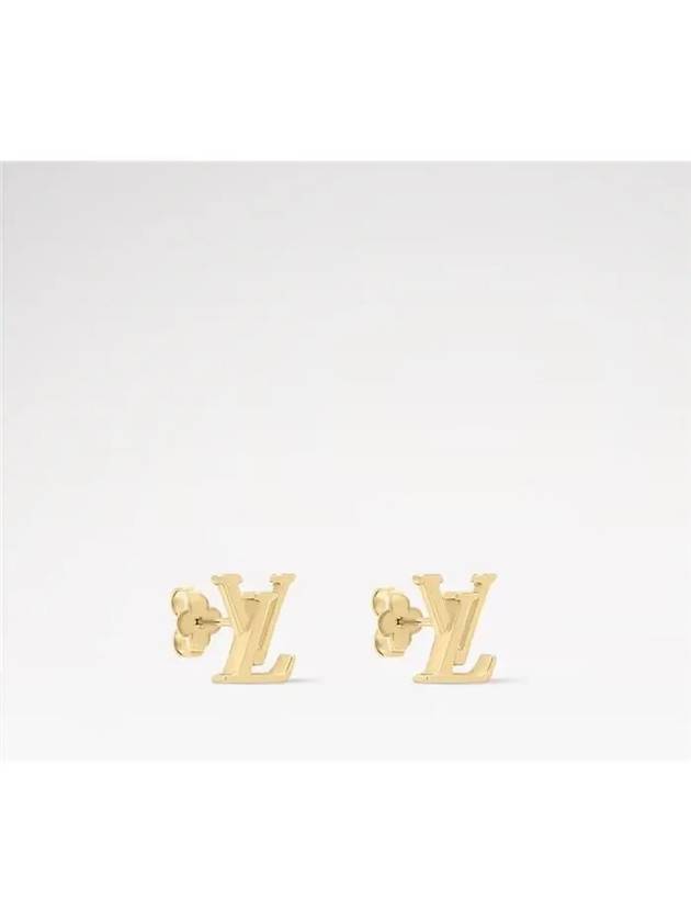 LV Iconic Earrings Gold - LOUIS VUITTON - BALAAN 3