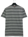 Men's Striped Midweight Jersey Short Sleeve T-Shirt Grey - THOM BROWNE - BALAAN 3