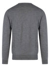 Logo Crew Neck Wool Knit Top Grey - POLO RALPH LAUREN - BALAAN 3