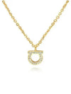 Gancini Crystal Necklace Gold - SALVATORE FERRAGAMO - BALAAN 2