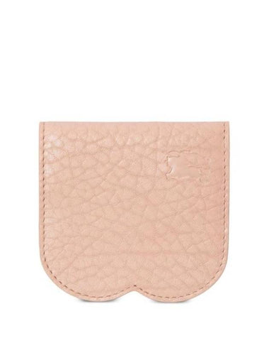 Folding Leather Card Wallet Pink - BURBERRY - BALAAN 1