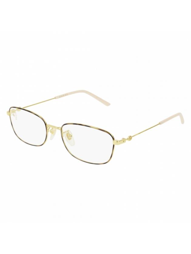 Eyewear Square Metal Glasses Gold - GUCCI - BALAAN.